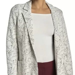 catherine malandrino Textured Knit Blazer White